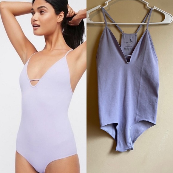 Intimately Free Free People Move Along Ribbed
Lilac Purple Bodysuit size m/L - Picture 1 of 8